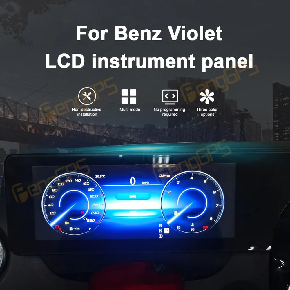 For Mercedes Benz V Class Vito Viano 2016 - 2020 Car LCD Dashboard Player Digital Cluster Virtual Cockpit Instrument Speedometer