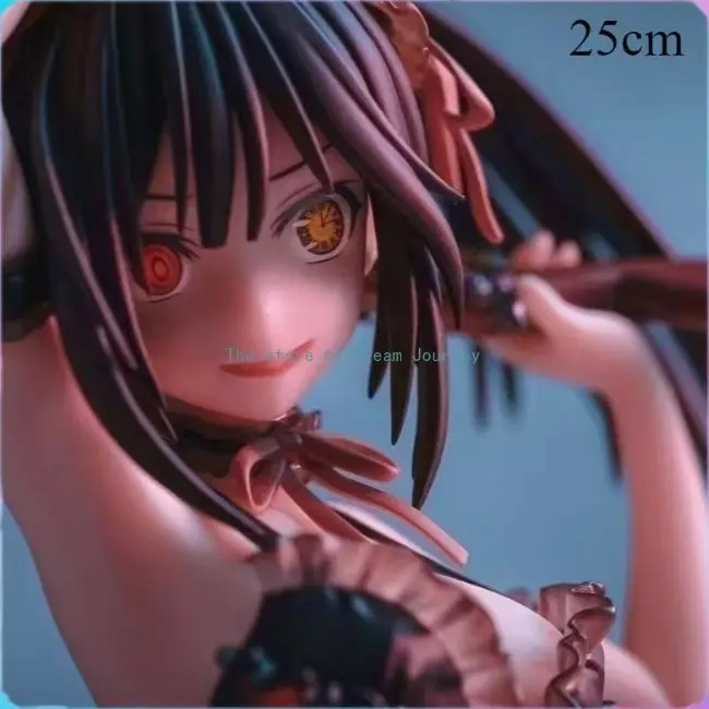 25cm in Stock Domestic Anime Date a Live Tokisaki Kurumi Double Guns Beautiful Girl Figures Model Ornaments - view 2