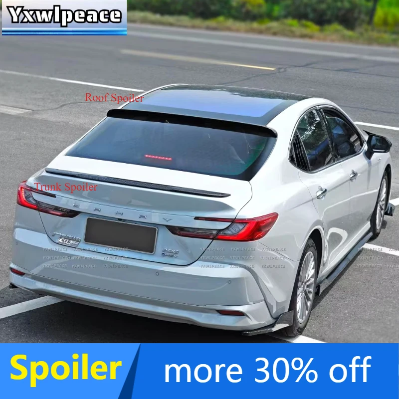 

For Toyota Camry 2024 2025 Spoiler High Quality ABS Plastic Unpainted Color Trunk Lip Wing Rear Window Roof Spoiler Car Styling