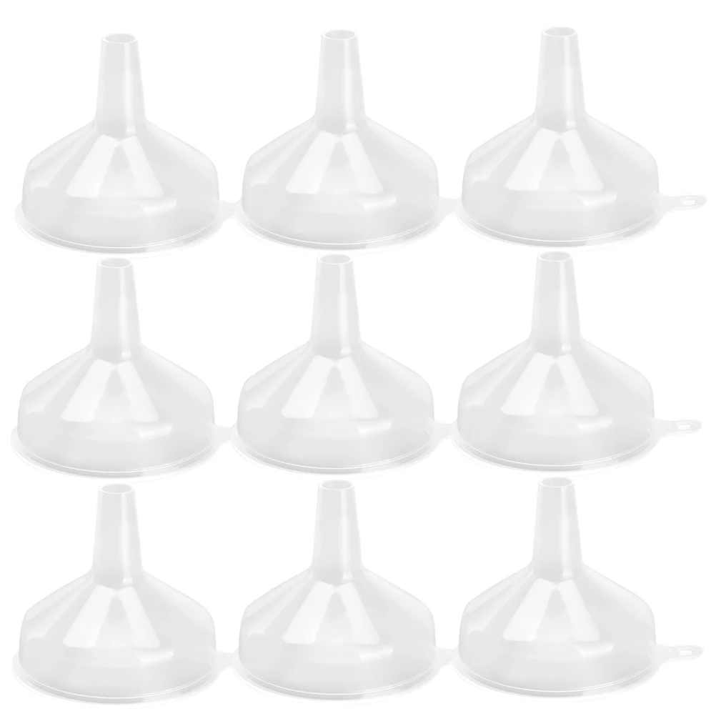 

50 Pcs Mini Liquid Transfer Funnel for Baby Care Essential Oil Kitchen Tools Plastic Laboratory Splitter Transparent