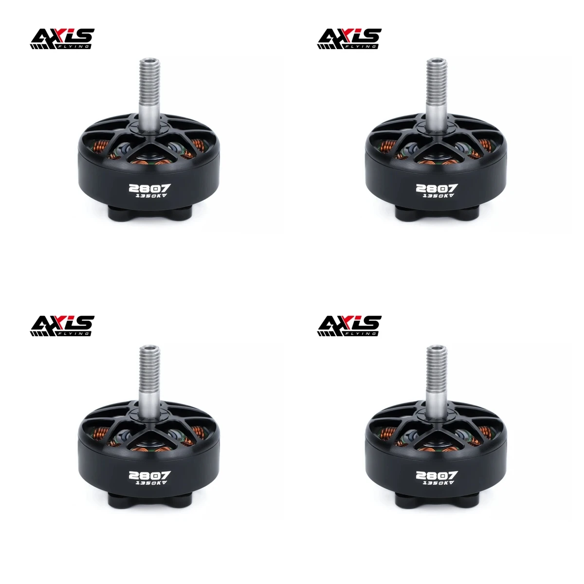 Axisflying AZ2807 2807 Бесщеточный двигатель 1350KV 6S для 6-7-дюймового пропеллера для RC FPV Racing Drone Quadcopter Toy