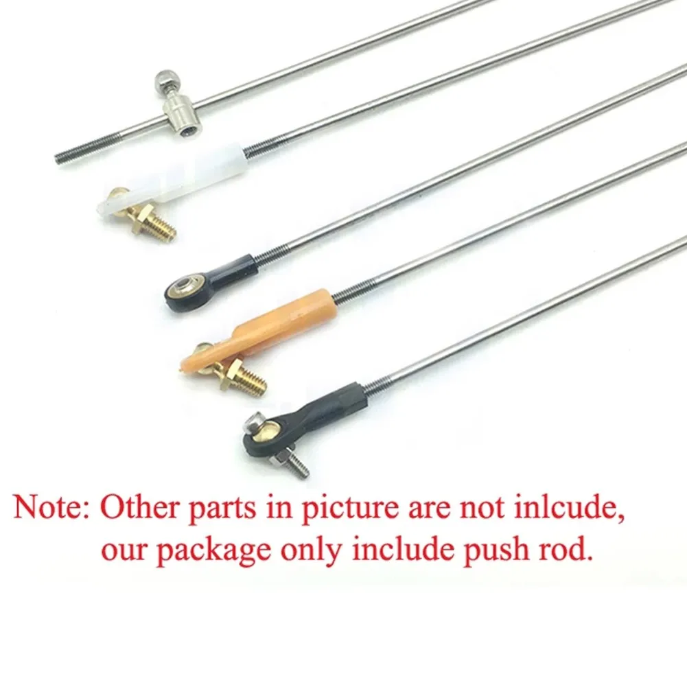 Tiges de traction filetées en acier inoxydable M2, 10 pièces, diam. 1.8/2.6mm, 150/200/250/300mm, pour bateau/avion RC