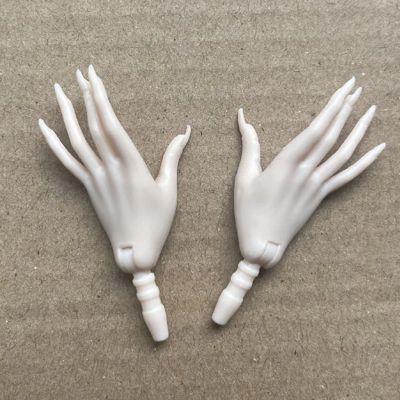 MENGF 1/6 دمية الأيدي مسمار طويل 7 لفتات دمية الأيدي البني الوردي الأبيض سوبر وايت أجزاء الدمية الملحقات #3