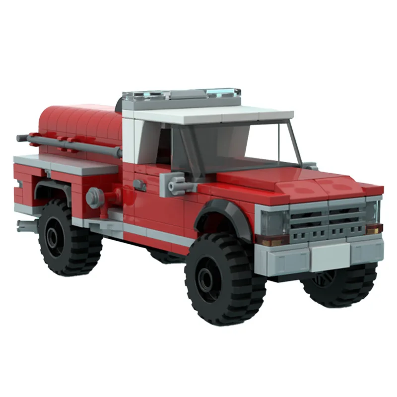 275 パーツクールレッドシティ消防車ビルディングブロック DIY 組み立てるレンガモデル教育クリエイティブおもちゃ子供のための誕生日ギフト