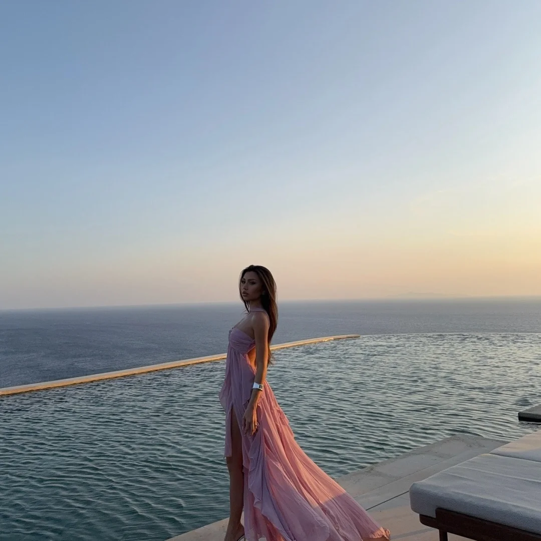 Sansa Maßgeschneiderte rosa glitzernde, rückenfreie Ballkleider mit seitlichem Schlitz, Netzstoff فسات Preuje Plata Diego Aj Diego A-Linie Vestidos de Festa 2025