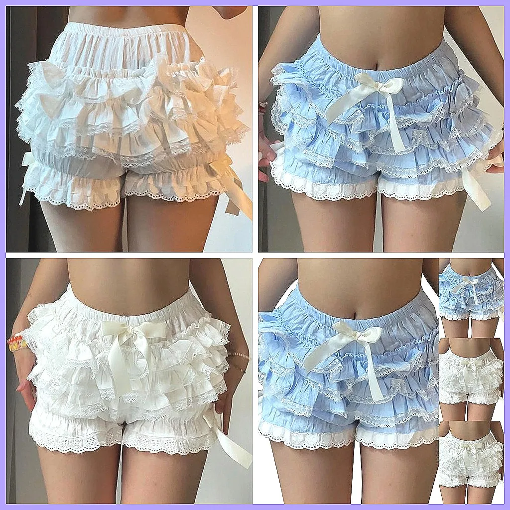 

Women's Lace Ruffle Bloomers | Victorian Style Pettipants for Lolita & Dresses