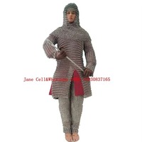 2025/Stainless steel Medieval  chainmail suit armor
