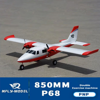 Xfly 850mm P68 PNP RC Double-engine propeller training machine model Outdoor assembled foam Remote control adult toy