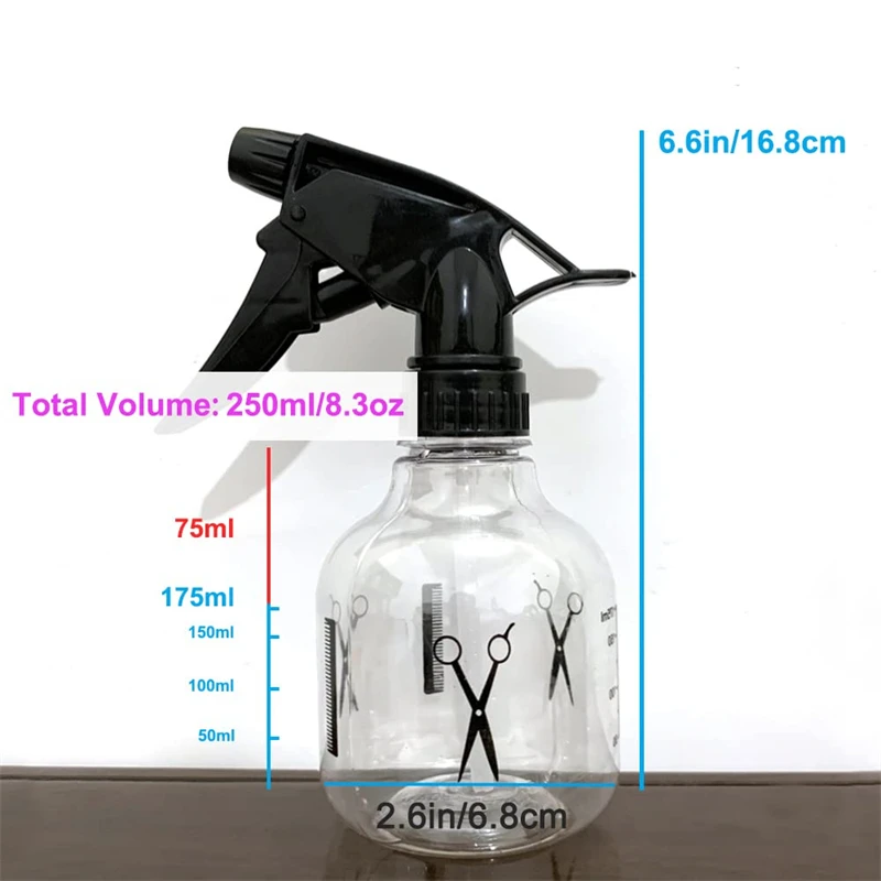 Salon Hairdressing Spray Bottles Pro Refillable Mist Hairdresser Disinfectant Clean Water Sprayer Barbershop Accessories Tools