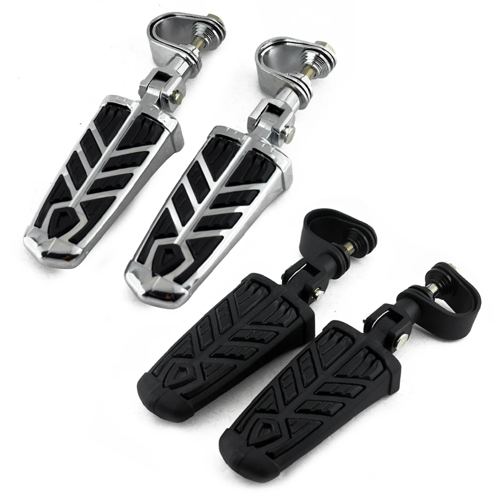 

Регулируемые хромированные подножки для мотоциклов 25-32 мм, крепление на защитную дугу двигателя, для Harley Sportster Softail Dyna