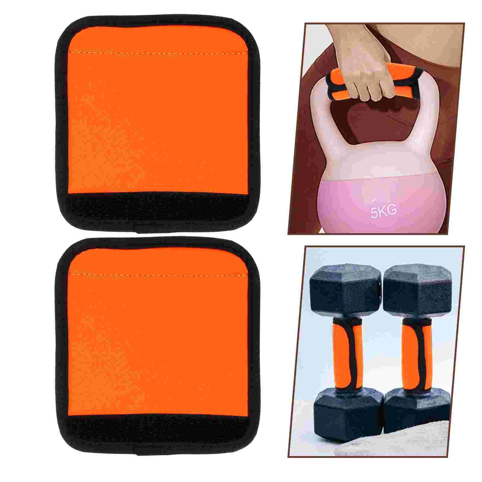 

2 Pcs Padded Horizontal Bar Grips Barbell Weight Cover Mat Polyester Lift Pads Training Protection Child Fixation Palm