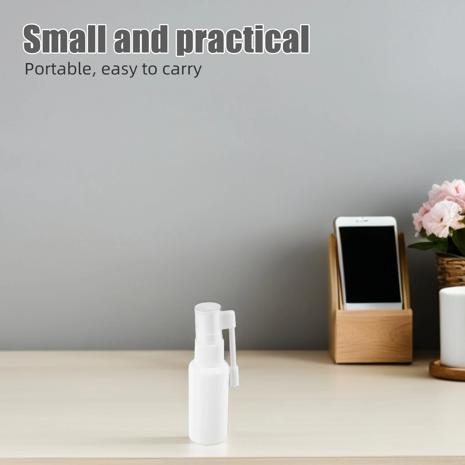 

10pcs Nasal Spray Bottle 30ml Rod Swivel Fine Mist Refillable Travel Container Cute Design Kitchen Mist Sprayer Empty Pump