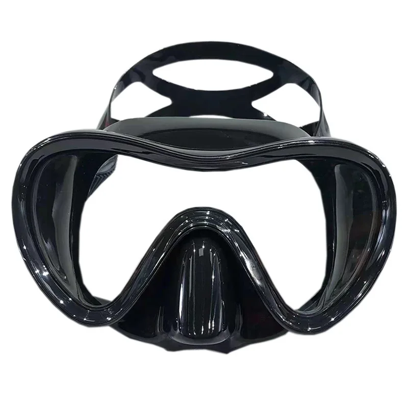 

Adult large frame anti-fog spray paint snorkeling swimming diving mask, professional snorkeling mask diving mirror