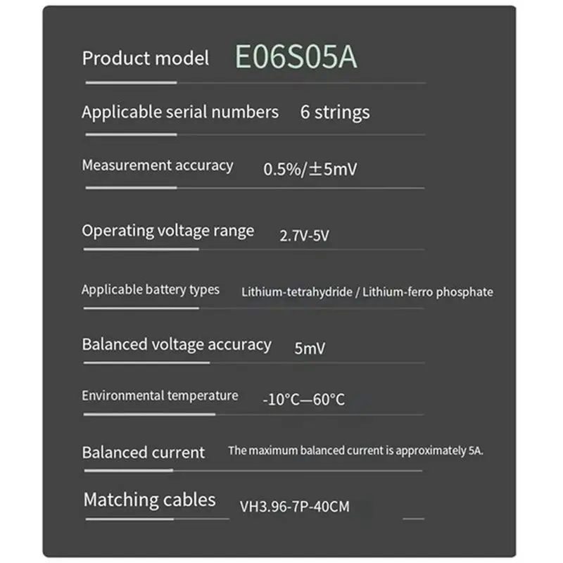 2026 New Lithium Titanate Battery Equalizer 6S New With TFT Screen Voltage Display, Battery Tester Included