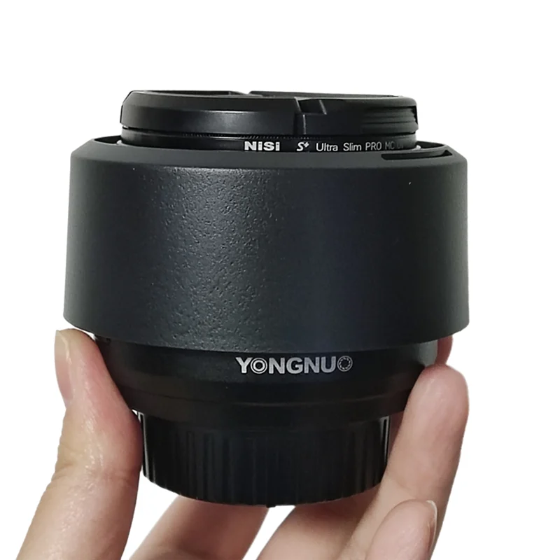 AT93-HB-47 HB47 عدسة الكاميرا هود حماية عدسة ل AF-S 50 مللي متر F/1.4G AF-S 50 مللي متر F/1.8G Yongnuo Yn50mm F/1.8G