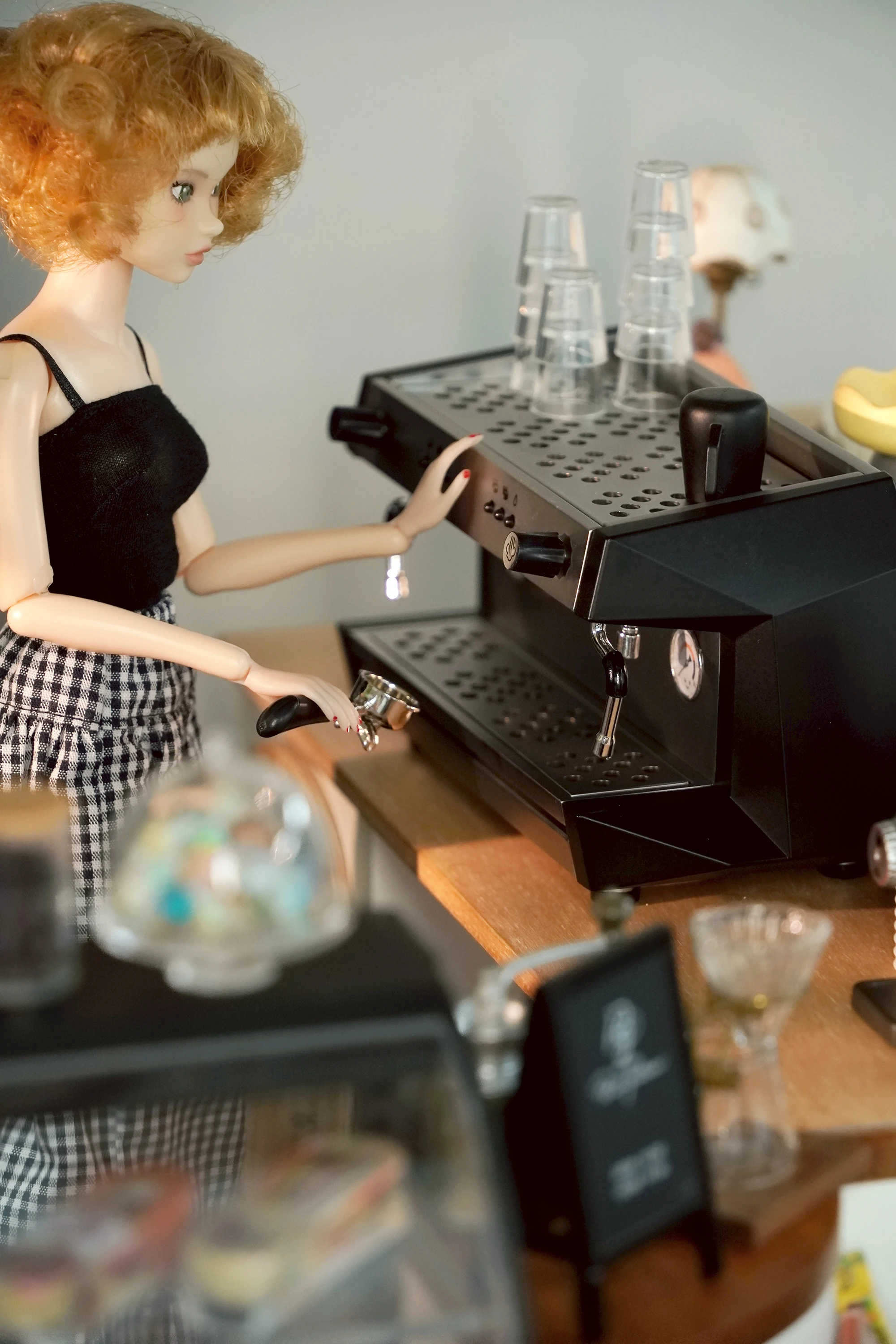 1/6 doll house model furniture accessories mini model  Commercial coffee machine