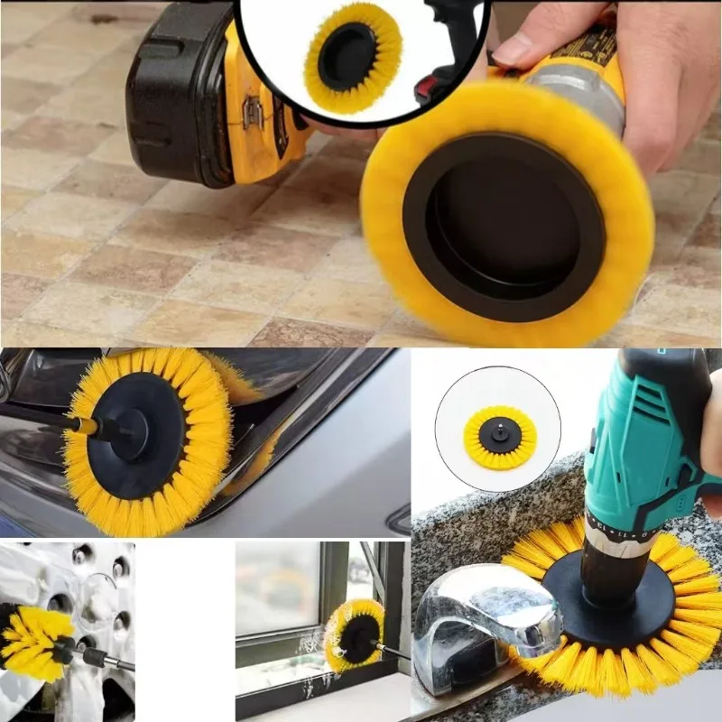 Drill Brush Attachment Power Scrubber Brush With Drill Scrub For Cleaning Showers Tubs Bathroom Tile Carpet Gap Brush