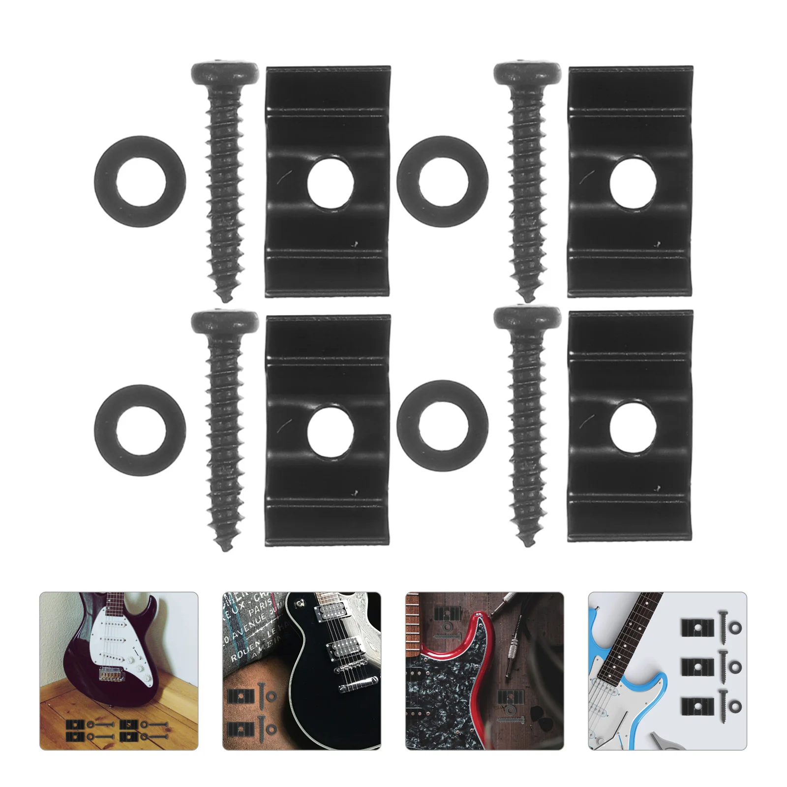 

1Set Electric Guitar Retainer Stylish Appearance High Reliability Precision Production Practical Accessory String Tree Retainer