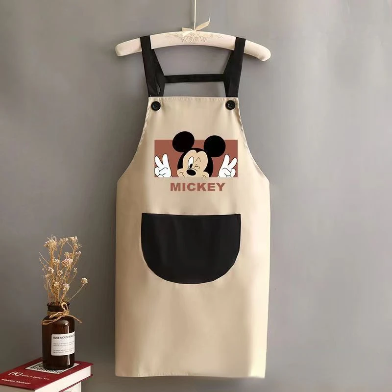 Disney Mickey Mouse grembiule cucina vita estate impermeabile Anti-fouling uomo donna moda caffè tuta grembiule abiti da forno