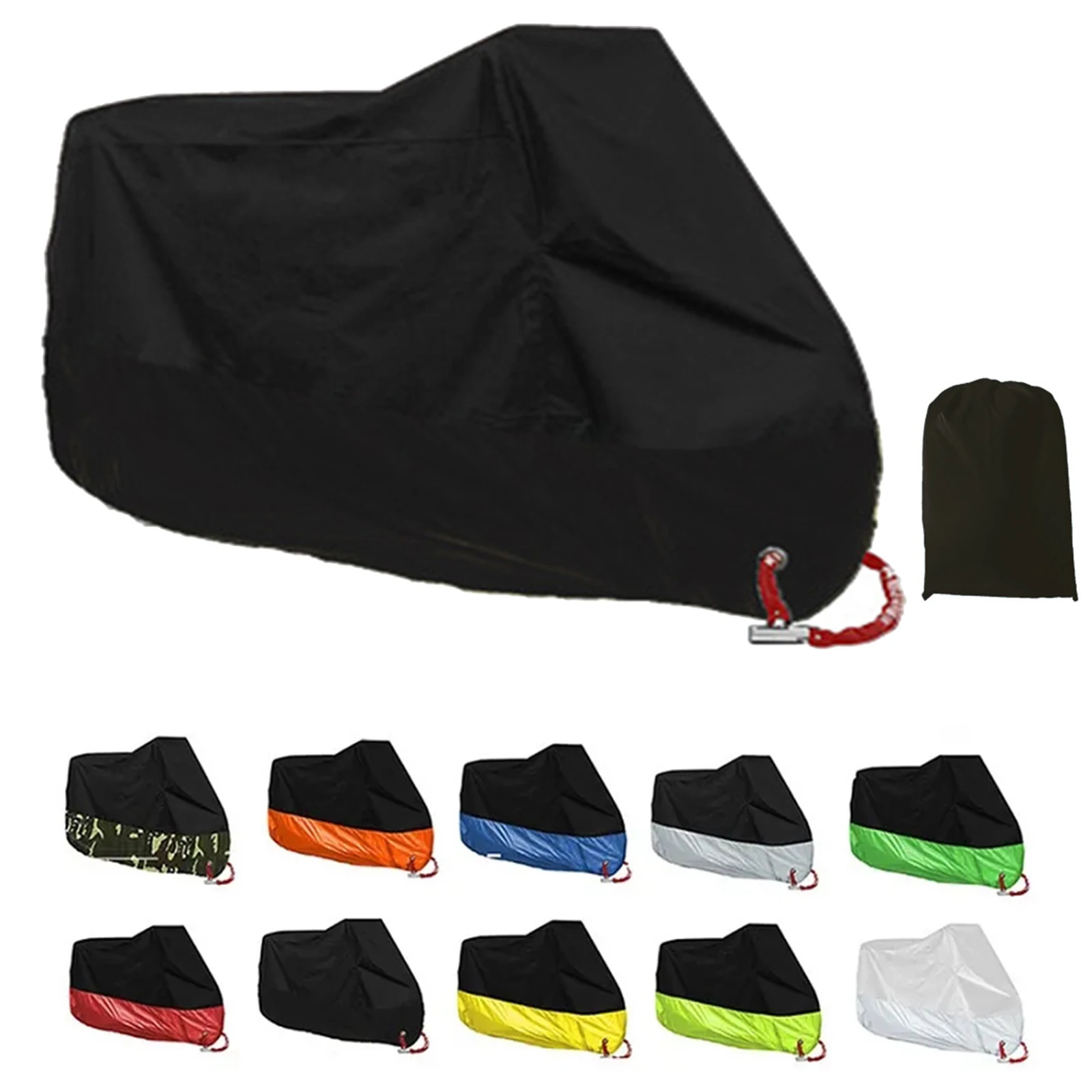 

M L XL 2XL 3XL 4XL Motorcycle Cover Universal Outdoor UV Protector All Season Waterproof Bike Rain Dustproof Motor Scooter Cover