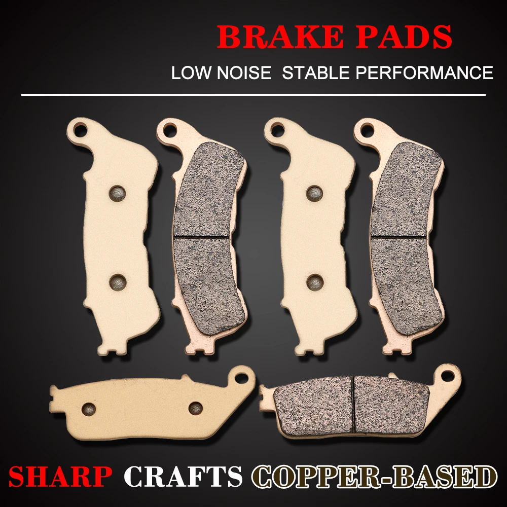 Motorcycle Front Rear Brake Pads Set For Honda Street NT700 NT 700 700V Deauville 2006-2007-2012 DN-01 DN01 2008 2009 2010 2011