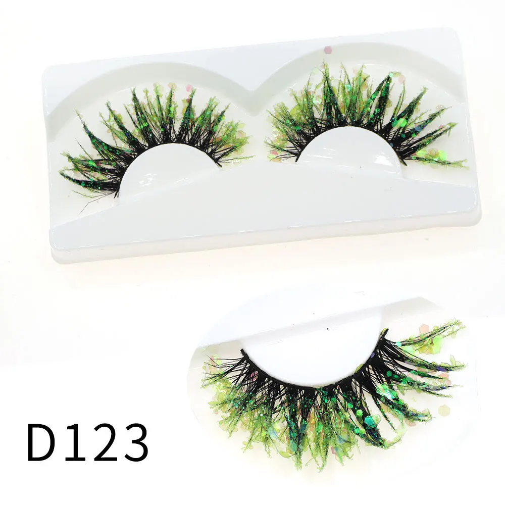 Halloween Style Dreamy Sequins Glitter False Eyelashes
