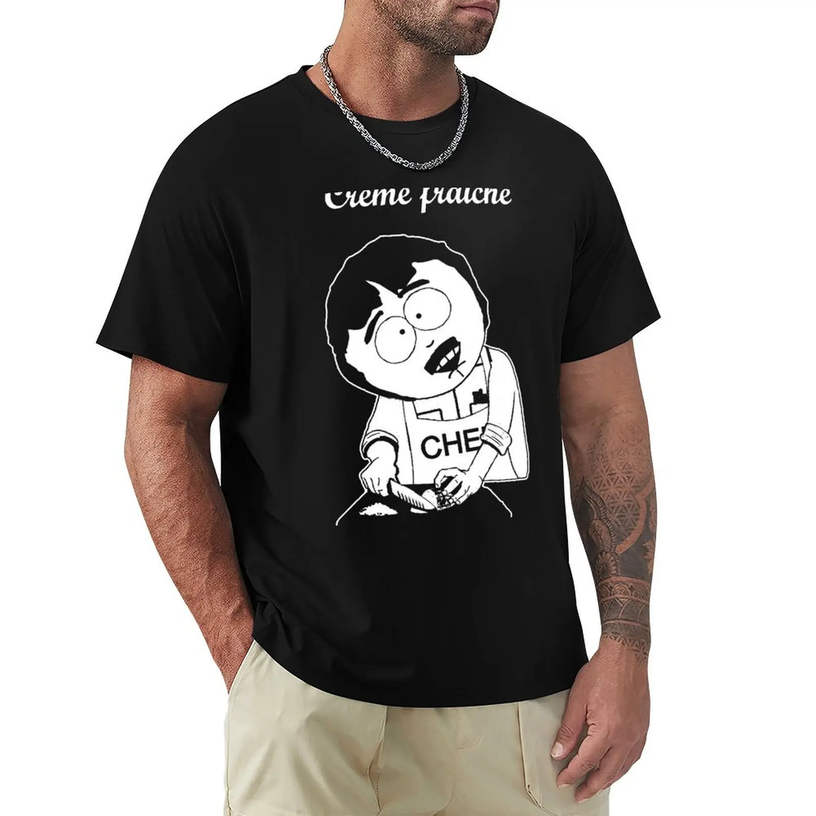 Creme Fraiche South park Shirt, Creme Fraiche Cr Me Fra Che T-Shirt Daily Casual Short Sleeve Tee Shirt