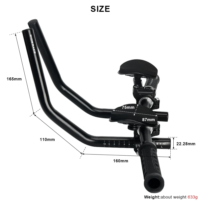 Bicycle Arm Rest TT Handlebar Aero Bar Cycling Armrest Triathlon Time Trial Tri Bars For MTB Road Mountain Bike Handle Aerobars image 6