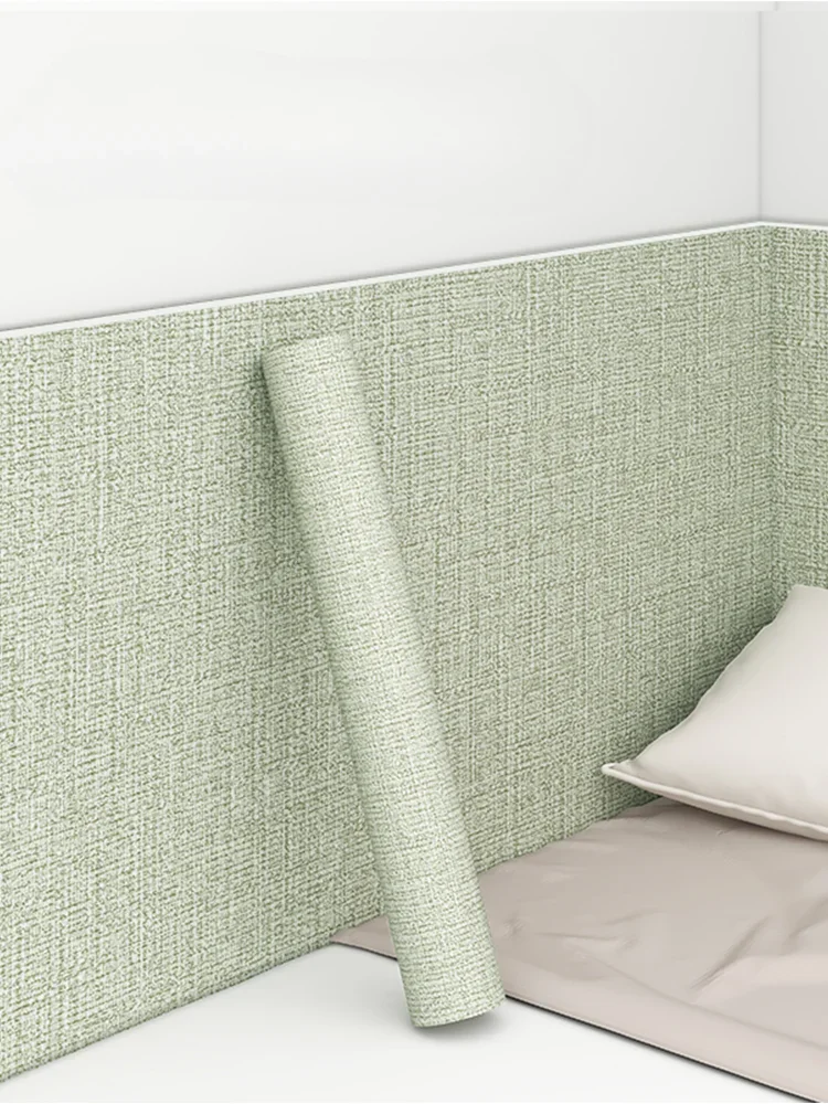 Bedside Wall Wrap Tatami Soft Bed Wrap Wallpaper Self-adhesive Waterproof Moisture-proof Headboard Wall Sticker