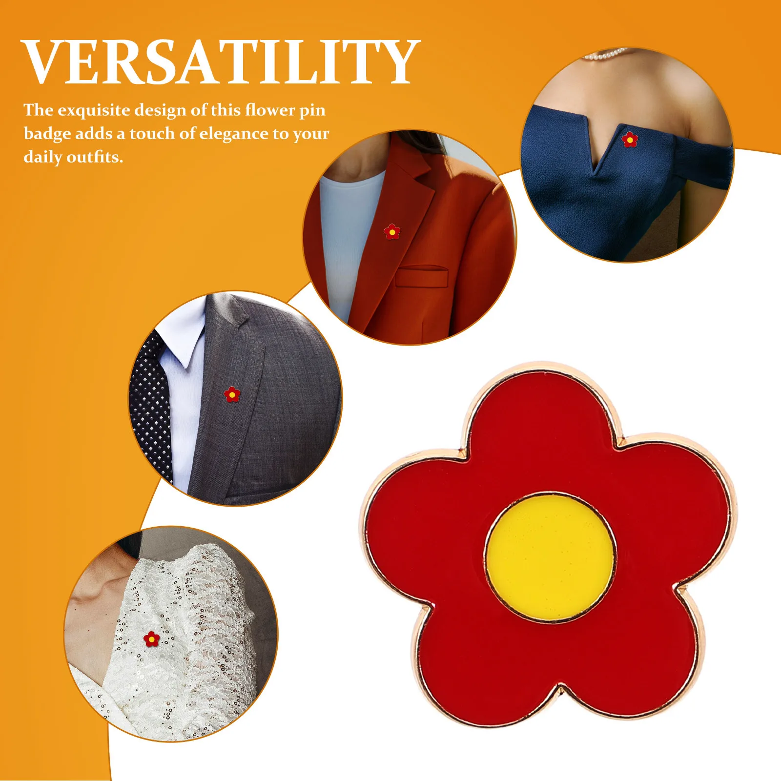 10 pçs flor vermelha lapela broche pino para mulheres vestido terno saco chapéu acessório floral pino crachá flor broches para mulher
