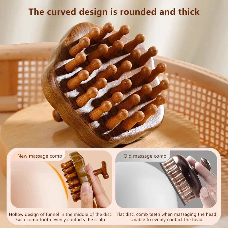 

Multi-Functional Therapy Massage Comb Circular Tooth Guasha Scraping Body Massager Blood Circulation Petal Scalp Head Massager