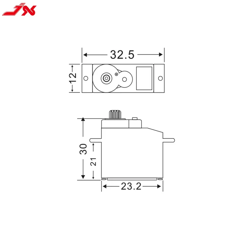 JX PDI-933MG 3,5 kg großes Drehmoment Metallgetriebe Digitalservo für 1/18 RC Auto LKW Modell Hubschrauber Roboter Teile Micro RC Servo