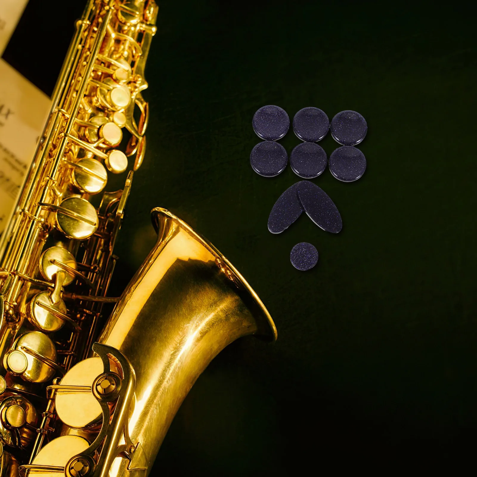 

9 Pcs/set Sax Button Accessories Buttons Colored Shell Replacement Key Alto Saxophone Accessory Tenor New
