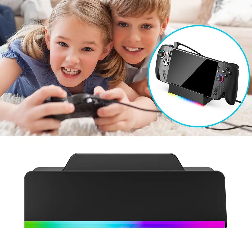 

Для ROG XBO X ALLY X Проекционная база Расширение Универсальная док-станция расширения Сетевой порт Двойной охлаждающий вентилятор Док-станция 4K