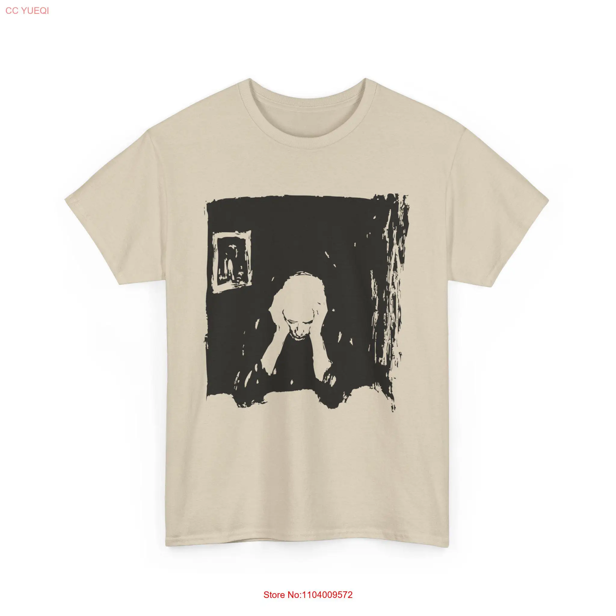 Bactherion inspired by Munch T Shirt Inside My Head Dark Arts Aesthetics long or short sleeves