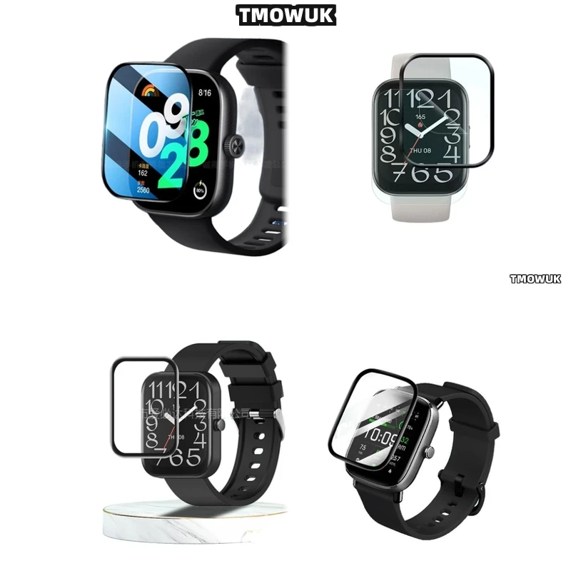 

For Amazfit BIP 3 5 6 U Pro Active Unity GTS 2E 2 3 4 MINI, Top-Notch Soft Flexible Screen Protector With Full Coverage