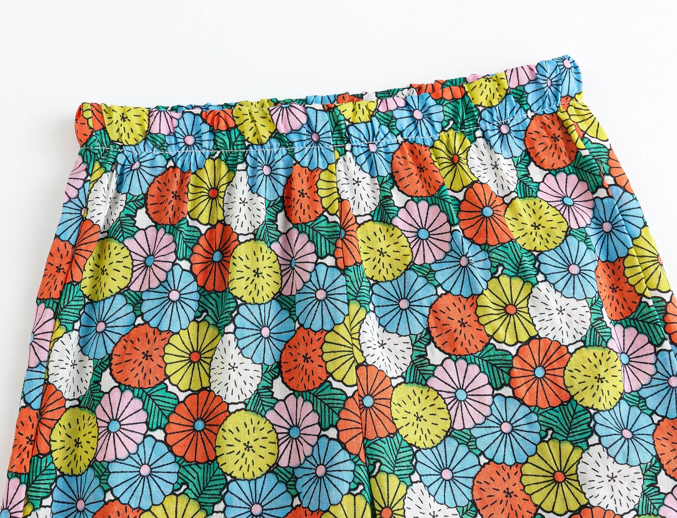 New thin mosquito-proof pants for girls in summer are cute printed with solid color breathable casual bloomers and harem pants