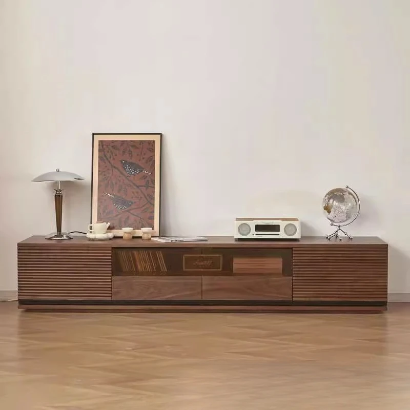 Light Luxury Good-looking TV Stands Retro Wood Living Room TV Stands Storage Atmospheric Home Furniture Ein FernseherZY40DSG