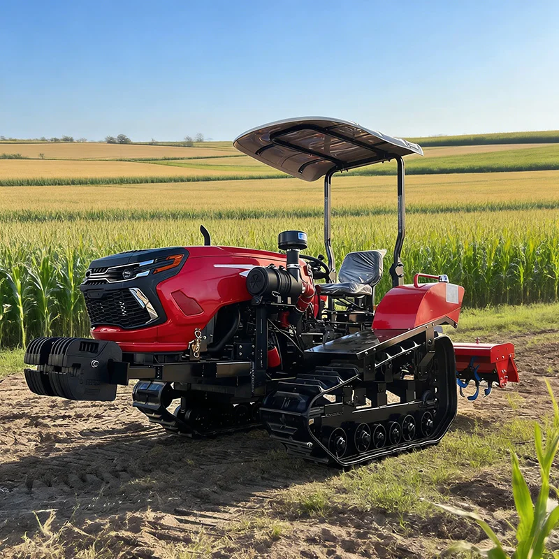 Small Tracked Tractor Suitable for Farms Multi-functional Diesel Engine Agricultural Equipment