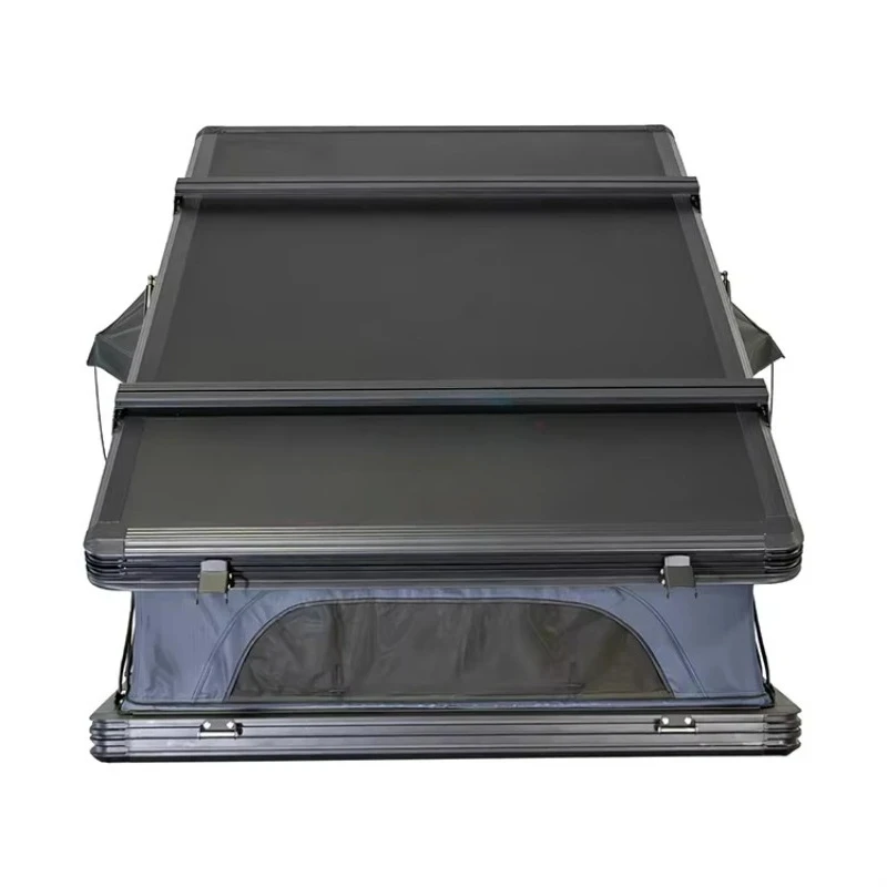Durable 4 Person Aluminum Automatic Rooftop Tent Waterproof Offroad Camping Equipment
