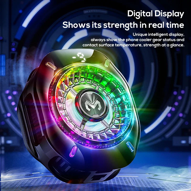 مبرد هاتف MEMO CX10 لأشباه الموصلات مع مشبك مغناطيسي لأضواء RGB على تبريد قوي لتجمد الجليد للألعاب والبث المباشر #1
