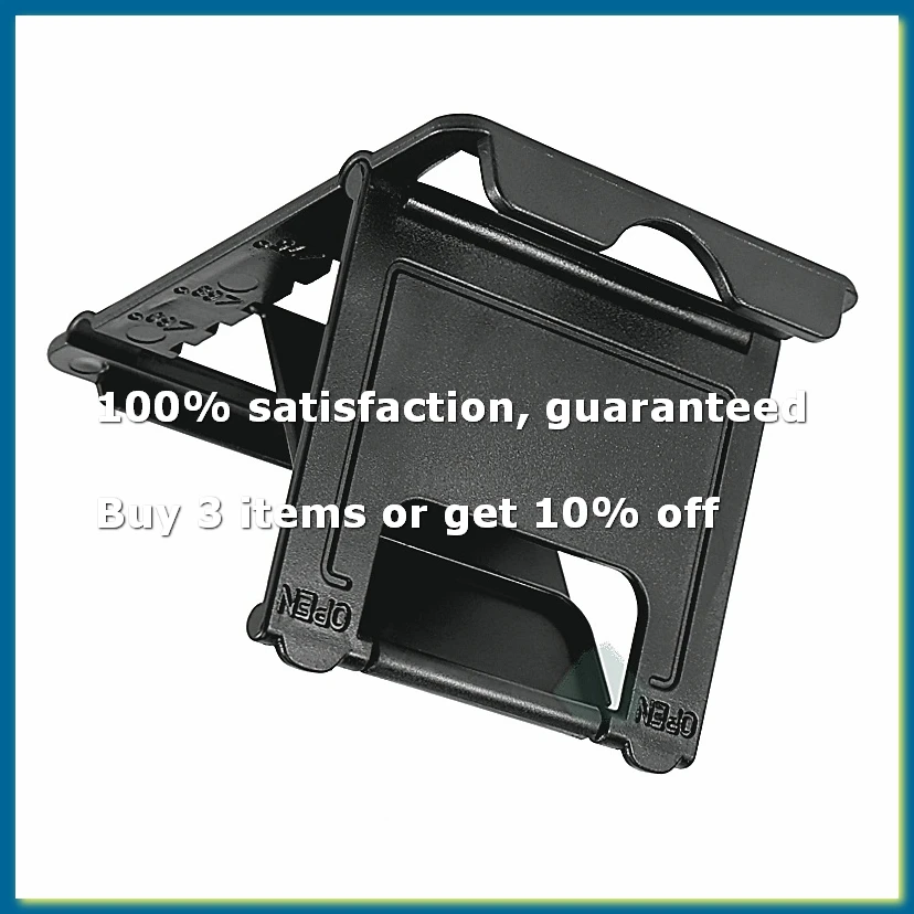 Tablet Stand Desktop Support Portable Double Folding Stand Black