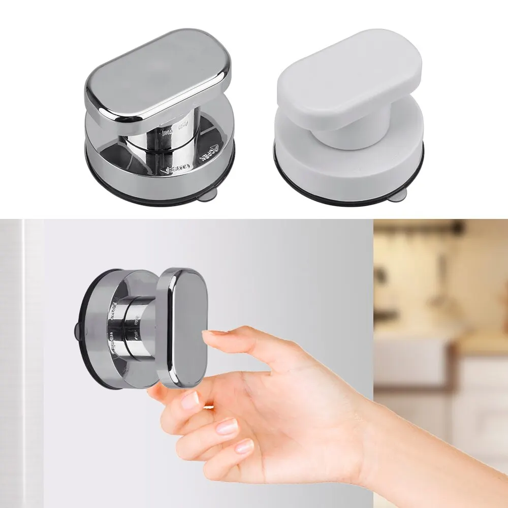 Anti-slip Handrail with Suction Cup No Drilling Shower Handle Offers Safe Grip for Safety Grab in Bathroom Bathtub Glass Door