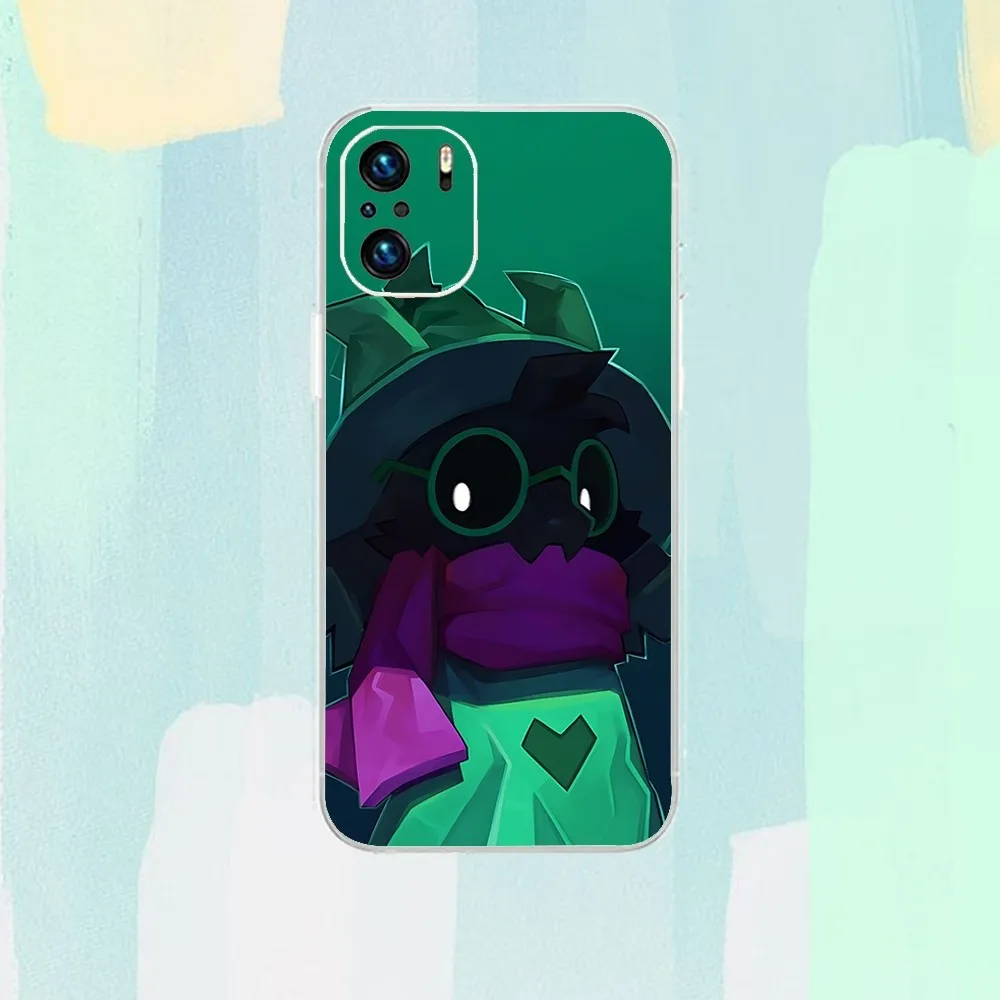 Deltarune Ralsei Phone Case For Xiaomi 11 Redmi Note 11 5G 8T 9A 9 10T Note8Pro Note9 12SUltra Transparent Case