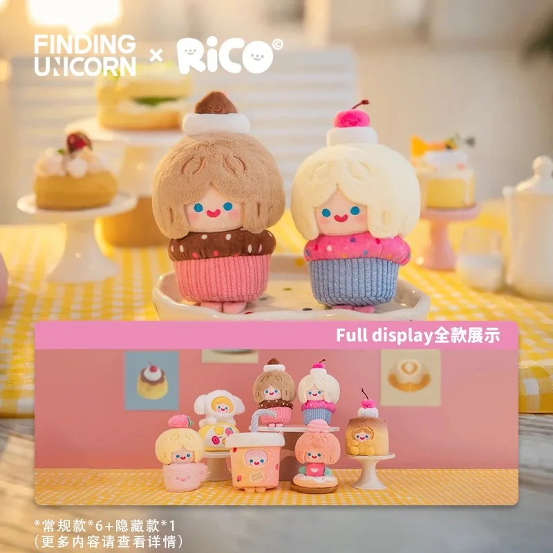 Genuine Cell Rico Happy Sweets Series Blind Box Pendant Cute Doll Collection Desktop Ornament Fashion Trend Gift Girl