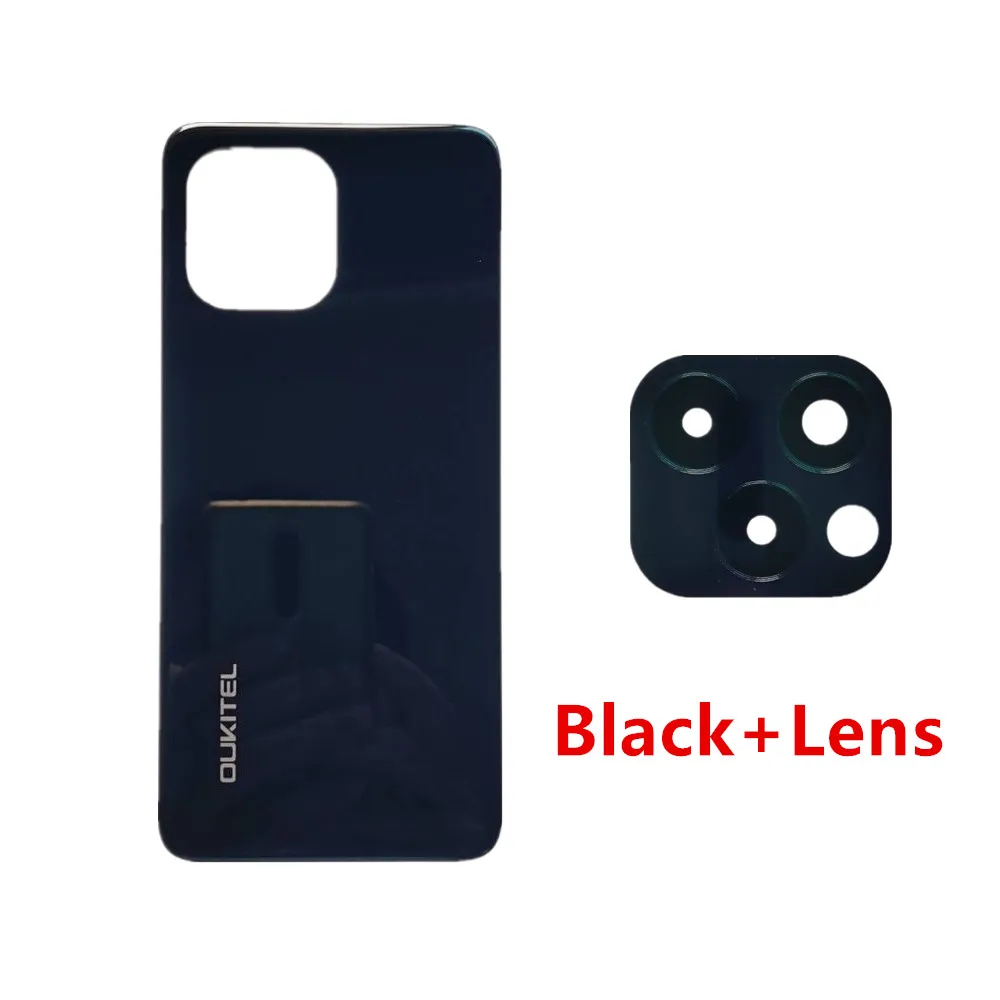 New Original For Oukitel C21 PRO 6.39inch Cellphone Housings Back Battery Cover Case Bottom Shell+Camera Lens Parts Glass