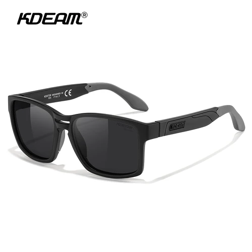 Imagen 2 del producto KDEAM nuevas gafas de sol polarizadas y fotocromáticas tamaño Unisex gafas de sol cuadradas TR90 para pesca golf conducción trotar