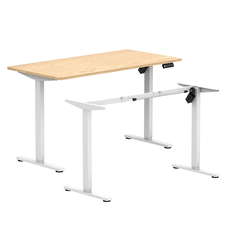 Modern Ergonomic Electric Sit Stand Desk Single Powerful Brushless Motor Intelligent Lifting Height-Adjustable Desk Frame