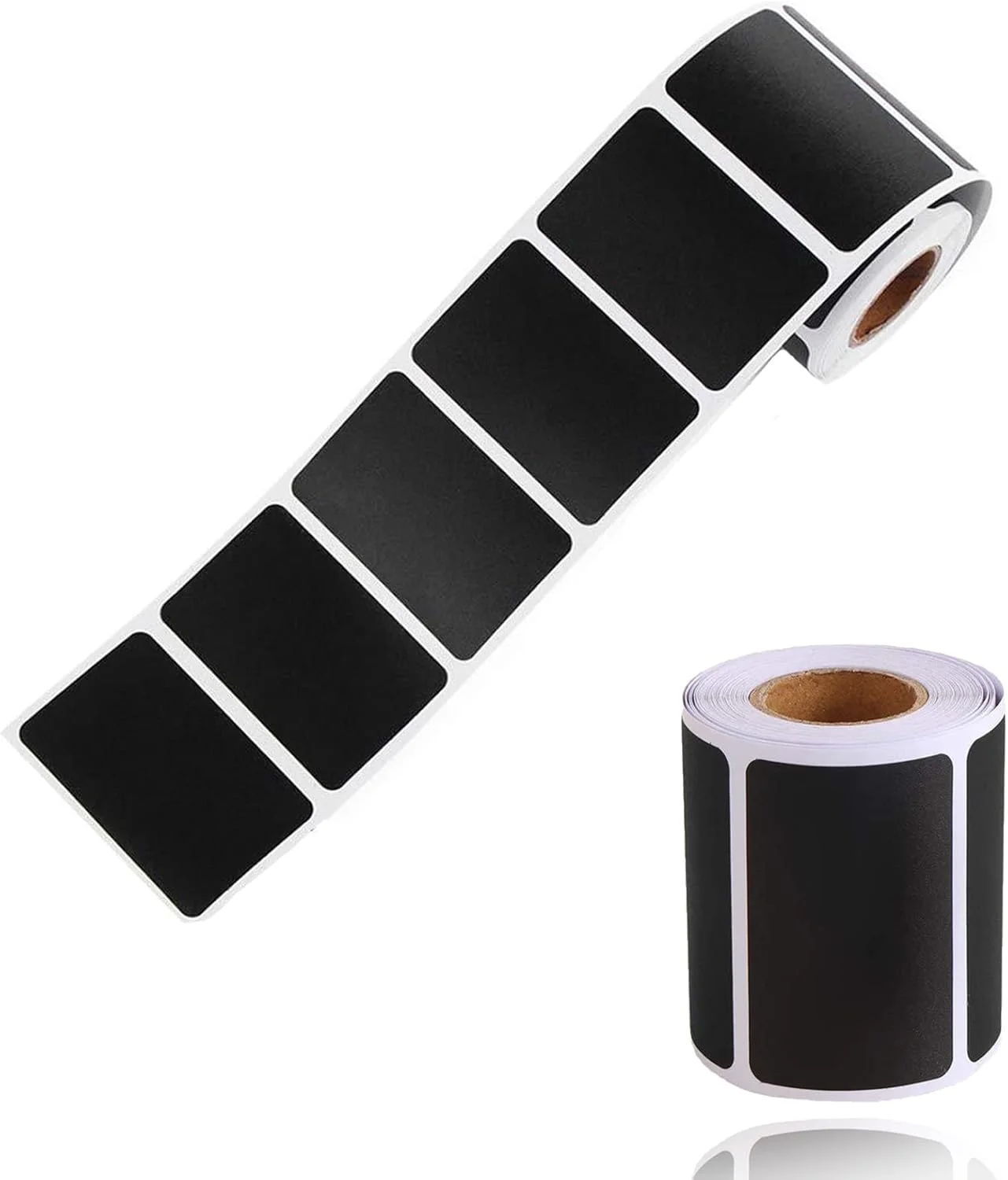 120pcs/Roll Waterproof Chalkboard Namecard Labels Spice Organizer Label for Household Kitchen Jars Blackboard Stickers