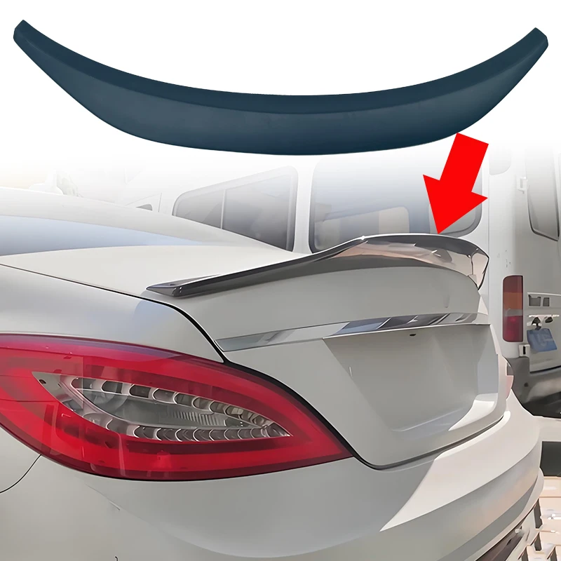 Spoiler Wings For Mercedes Benz W218 CLS 2012 2013 2014 2015 2016 2017 2018 Auto Rear Trunk Boot Lip Wing Exterior Accessories